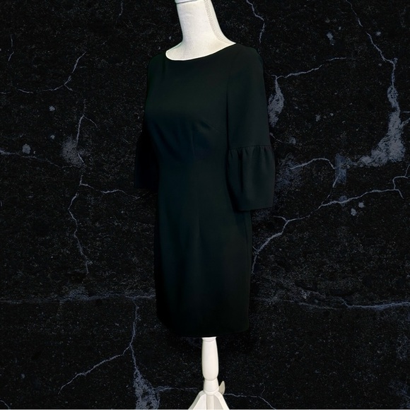 NWT Black Halo ‘Mooreland’ Mini Puff Sleeve Shift Dress in Black Size 0 - Picture 7 of 16